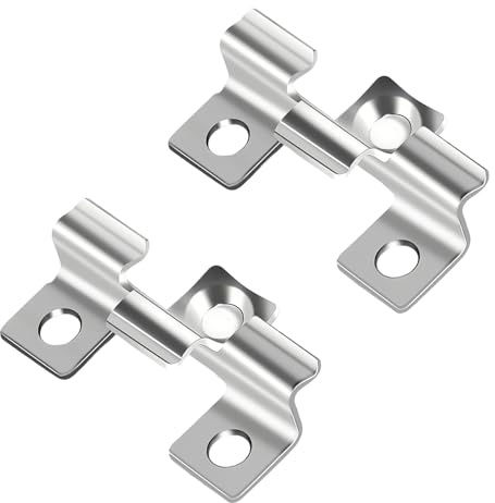 LWLWA WPC-Dielen-Clips, 7.5mm Schwarze Terrassenclips für Dielen, 120 Stück | Edelstahl Terrassendielen Befestigung Unsichtbar, Stabil und Langlebig, für Massivholz- und WPC-Böden