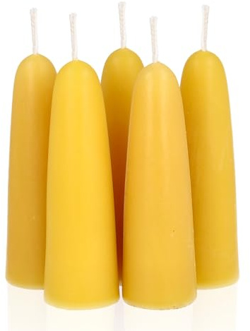 Candele Decorative Lunghe in Cera d'Api - Naturale a Combustione Lenta per Ogni Occasione - Profumate al Miele, per una Casa Accogliente