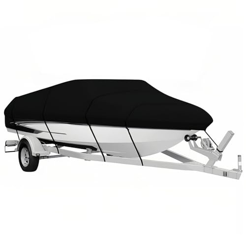 Telo Copri Barca,Coperture Per Barca Copertura for barca da 14-16 piedi, in tessuto Oxford 210D, universale, impermeabile, con protezione a V scafo, yacht, motori e barche remi