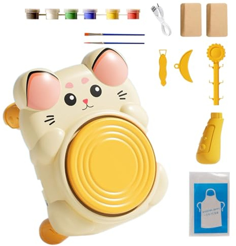 Générique Miniatur-Töpferturm – Töpfer-Set zu Hause – Lernwerkzeuge für Anfänger, Schüler, , Mädchen, Schule, Sommercamp, Familienerziehung