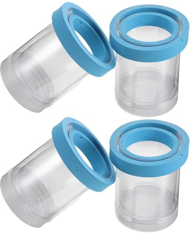 Levemolo 4pcs Aquarium Fish Separator Floating Egg Chamber Aquarium Isolation Case Fish Separator Incubator Betta Breeding Tank Floating Incubator Egg Blue