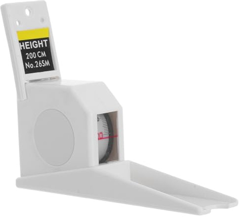 OSALADI Mètre Ruban de Mesure Hauteur Rétractable 2 Mètres Règle en Abs et Fer, Large Plage de Mesure, pour Écoles et Adultes