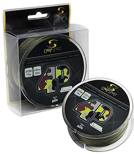 Carp Spirit Tresse 4 brins 4D - 1000m - Camo Braid - D.0.30mm - R.17Kg - ACS640022