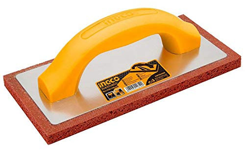 Ingco Hsfr24008 Frattone In Gomma 230 X 100 Mm Per Pulizia Levigatura Muro Cemento