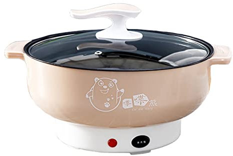 QZWGZ Casserole chauffante électrique multifonctionnelle avec revêtement anti-adhésif (calibre 28 cm)