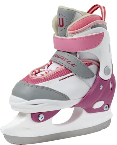 Winnwell Balance Blade Adjustable Skate - Ice Hockey Skates for Boys & Girls - Kids Ice Skates to Help Children Learn to Skate - Adjust Boot with 4 Sizes