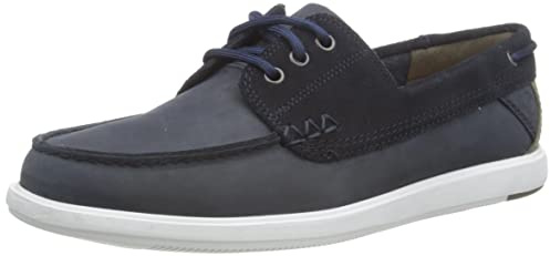 Clarks Herren Bratton Boat Boat Shoe, Navy Nubuck, 43 EU
