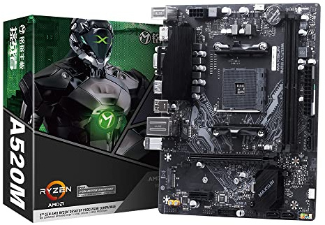 MSI A520M-K, Placa Base Gaming, Socket AMD AM4, Compatible con Ryzen, DDR4, Chipset A520, MS-Challenger