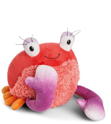 NICI Kuscheltier Krabbe Seabelle 20cm - Plüschtier zum Kuscheln und Liebhaben, Nachhaltig produziertes Stofftier aus recycelten Materialien – 49792, Rot
