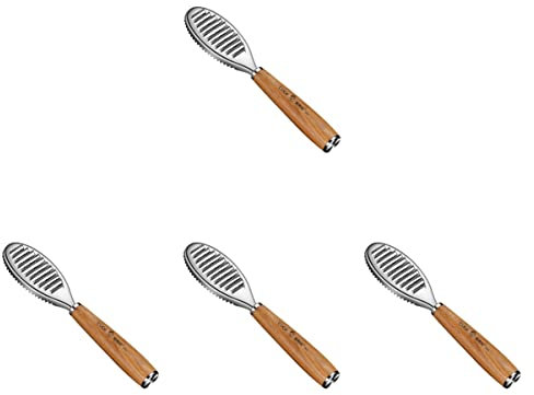 3pcs Brush Bubba Slicer Removal Knife Removing for Home Fish Blade Kit Seafood Remover Faster Meat Tool Easier Fillets Accessories Skinning Deveiner Descaler with Scaler(Assorted Colorx4pcs,21.5X4.4CM