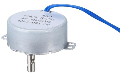 QUARKZMAN TYC-50 Kleiner Synchronmotor 100-127V Getriebemotor AC Gegen | 15-18 U/min Wellenrotation Uhrzeigersinn 4W 1.5kgf.cm Übersetzungsverhältnis für Elektrischen Kamin