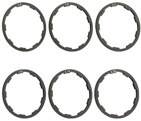 Avejjbaey 6 Stücke Fahrräder Tretlager Unterlegscheibe Fahrräder Schwungräder Nabenscheibe Spacer Aluminiumlegierungen Tretlager