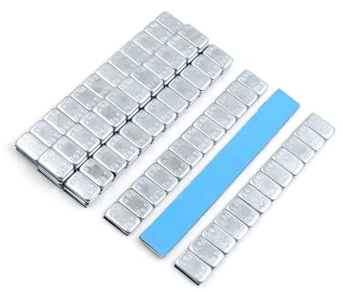 Hihaha Pesas de equilibrio de rueda de 60 g para motocicleta, 140 x 19 mm, 10 piezas de material duradero