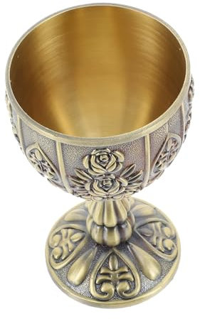 CIYODO Retro Metallbecher Dekorative Relief Spirituosen Tasse Vintage Trinkbecher Für Party Geburtstag Hochzeit