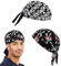 WeddHuis 2 PCS Modische Skelette Bandana Kopftücher Halstuch Schlauchtuch Biketuch UV Schutz Kopfband für Biking Fahrrad Motorrad Radsport