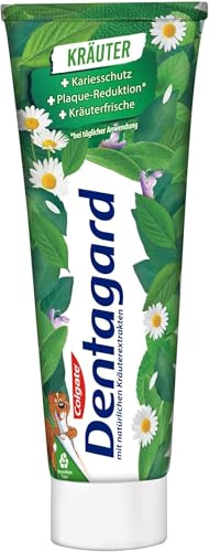 Dentagard Zahnpasta Original 75 ml – Zahnreinigung beseitigt Plaque, stärkt das Zahnfleisch und bekämpft Karies – erfrischender Geschmack mit Naturkräuter-Extrakten (Packung mit 6)