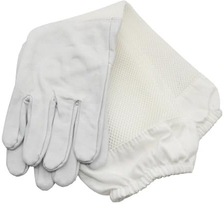 QWBDNMQP Imkeranzug Ganzkörper-Imkerkleidung, professionelle Imker, Bienenschutz, Imkeranzug, Safty-Schleier, Hutkleid, Ganzkörperausrüstung(XXL Gloves)