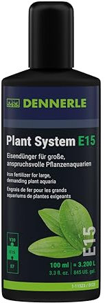 Dennerle Plant System E15, 100 ml - Flüssiger Eisendünger speziell für Wasserpflanzen