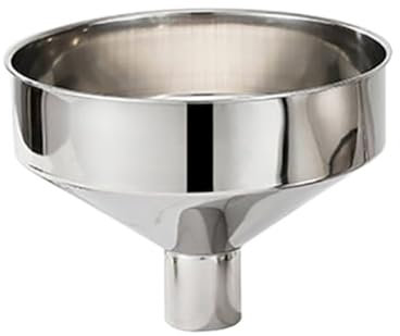 Embudo grande de acero inoxidable, embudos de cocina de acero inoxidable for aceite de cocina, líquido, polvo, embudos metálicos de grado alimenticio de 28 cm.(28/7cm)