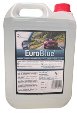 Proquimar EuroBlue | Adblue con Aditivo Anticristalizante 5 litros Sin Cánula – Solución Urea 32,5% para Diésel SCR – Alta Pureza ISO 22241