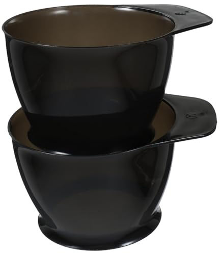 Gatuida Ensemble De Bols De Coloration Pour Cheveux Antidérapants 2 Pièces En Plastique Réutilisable Repères De Mesure, Pour Salon Et Usage Maison, Accessoires Pour Mélange De Couleurs Capillaires