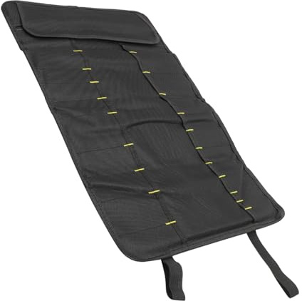 HOODANCOS Organisateur De Couteaux Rouleau 22 Emplacements Tissu Oxford Noir Résistant à L'usure Pochette à Couteaux Pratique Portable Pour Chef Et Usage Voyage Camping