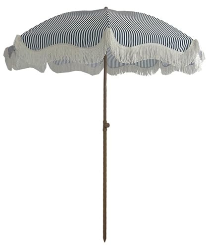 Generico Ombrellone da Esterno con Protezione UV, Ombrello da Giardino con Nappe Inclinabile da 1,80 M, Ombrelloni da Spiaggia E Piscina Rotondi Resistenti all'Acqua, 8 Robuste Stecche