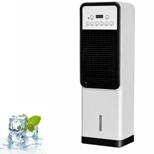 Ventilatore evaporativo portatile 4-in-1, raffreddatore umidificante con telecomando, ventilatore per casa ufficio camper campeggio