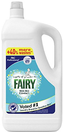 Fairy Non Bio Compact Liquid Laundry Detergent 130 Wash, 4.55 Litre