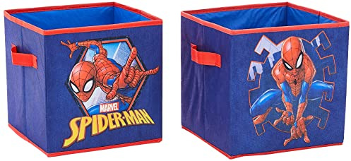 Idea Nuova Marvel Spiderman Aufbewahrungswürfel, zusammenklappbar, Blau