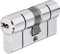 ABUS Doppelzylinder D6PSN 40-40 mm Bkn, vernickelt