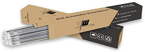 WIG Schweißstäbe - Schweißdraht - Schweißzusatz - Edelstahl hochlegiert - ER316Li - Ø 1,6 / Länge 500 mm / 1 kg - VECTOR WELDING