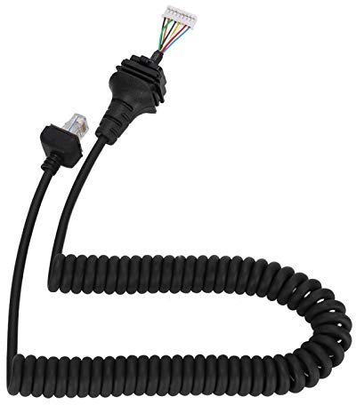 Remplacement du câble de microphone pour microphone radio ICOM HM-152, câble de microphone pour radio d'extension enroulé pour talkie-walkie ICOM, remplacement du câble de microphone pour radio ICOM,