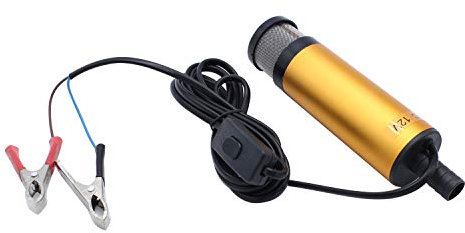 TAKPART Diesel Fuel Pump DC 12V 51mm Transfer Pump Water Oil Fluid Submersible Pump Aluminum alloy