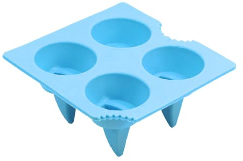 DOITOOL Shark Fin Ice Tray Silicone Ice Cube Mold for Home Bar Whiskey Cocktails Shark Fin Cubes Maker Easy Demoulding and Cleaning 3.94 X 3.94 X 1.97 in