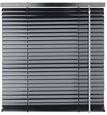 S SIENOC Schnurlos Alu Klemmträger Alujalousie Aluminiumjalousie | Schwarz B50xH160cm Lamellen Rollo Montage-Teile inklusive