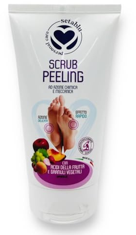 Setablu Scrub Peeling - Pies de acción suave con ácidos de la fruta, 150 ml
