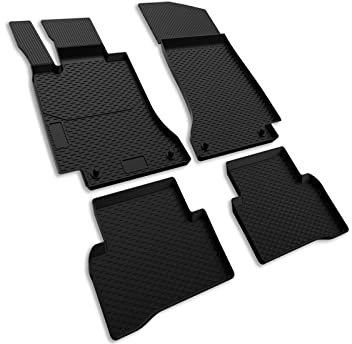 Automatten Fußmatte 3D Gummimatten für Mercedes C-Klasse W205 S205 ab 2014-4tlg Gummifußmatten Allwetter Matten Eparts24