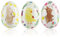 com-four® 3X Osterei zum Befüllen - Bunte Fülleier für Ostern - große Papp-Eier - Oster-Dekoration Geschenkbox - Design Mr. & Mrs. Panda - Oster-Überraschung [Auswahl variiert]