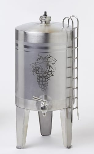 Evocalo Cuba Depósito Barril Hermético de Acero Inoxidable con Grifo Dispensador 10 Litros