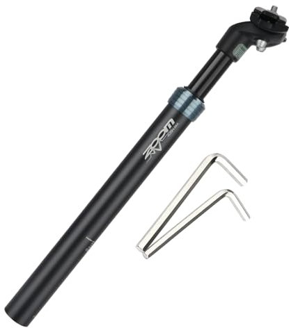Yongness Tige de Selle de vélo Suspendue à Ressort - diamètre 27,2 mm/Longueur 350 mm Tige de Selle d'amortisseur en Alliage d'aluminium,pour vélo électrique/VTT/vélo de Ville
