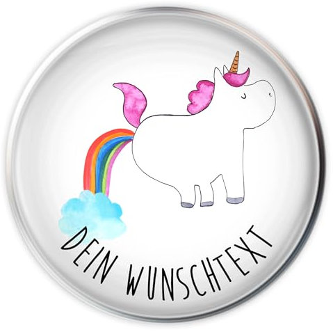 Mr. & Mrs. Panda Waschbecken Abfluss Einhorn Pupsen - Personalisierte Geschenke, Spaß, Stöpsel, Regenbogen, Glitzer, Unicorn, Selbst Gestalten, Lustig, Personalisierung, Wunschtext, Stopfen, Pups
