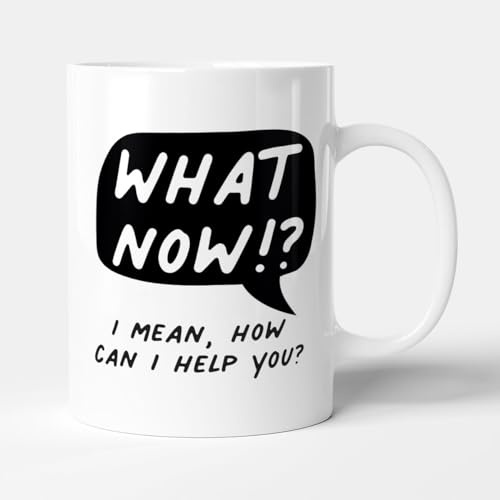 Victorian Printing Co - What Now!? - Gift Funny Receptionist Mug, Ceramic, 11fl.oz.
