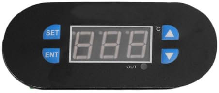 Digital Thermostat Temperaturregler -55~120°C, Heizen/Kühlen Temperierschalter Modul Bord Temperature Controller mit NTC 10K Sensor, 24V DC [Rot]