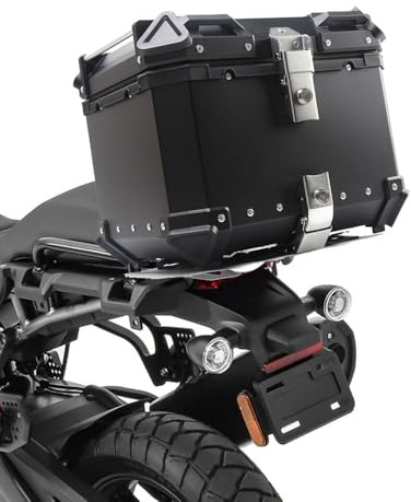 Maleta Superior para Maletero de Motocicleta, Caja Superior de Aluminio para Equipaje, Caja Superior, Caja de Almacenamiento Impermeable, para Motocicleta, ciclomotor, Caja Trasera 28L 36L 4
