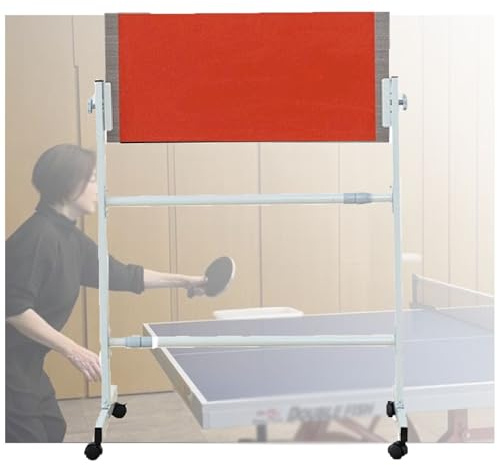 KLYDBMYT Table Tennis Return Board,Vertical Ping Pong Reboard,Return Board Training Device,with Universal Wheels and Adjustable Angle,Suitable for Home Gyms and Schools