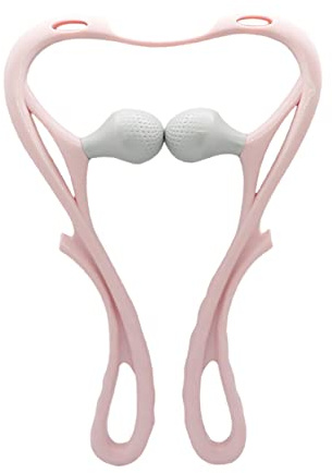 SECFOU Manuelles Nackenmassagegerät zur Druckpunktmassage Handliches mit U-förmigem Design aus Pvc/tpr und Linderung von Nackenschmerzen für Entspannten Alltag