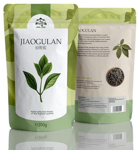 JIAOGULAN Unsterblichkeits-Kraut 200g • Ohne Stängel • Naturbelassen & Unbehandelt | Premium-Qualität (200g)