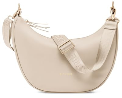Expatrié Borsa a Tracolla Donna - Lea Medium - Borsa a Spalla Mezzaluna - Crossbody Moon Bag - Marsupio Rotonda in Pelle Vegana - Idrorepellente