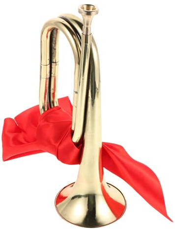 Kisangel 1 Set Einfache Anfänger Messing Trompete Musikalische Leistung Trompete Tragbare Horn Messing Blasinstrument Für Bands Band Bugle Trompete